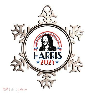 Kamala Harris 2024 Madam President Retro Vote Democrat Ornament