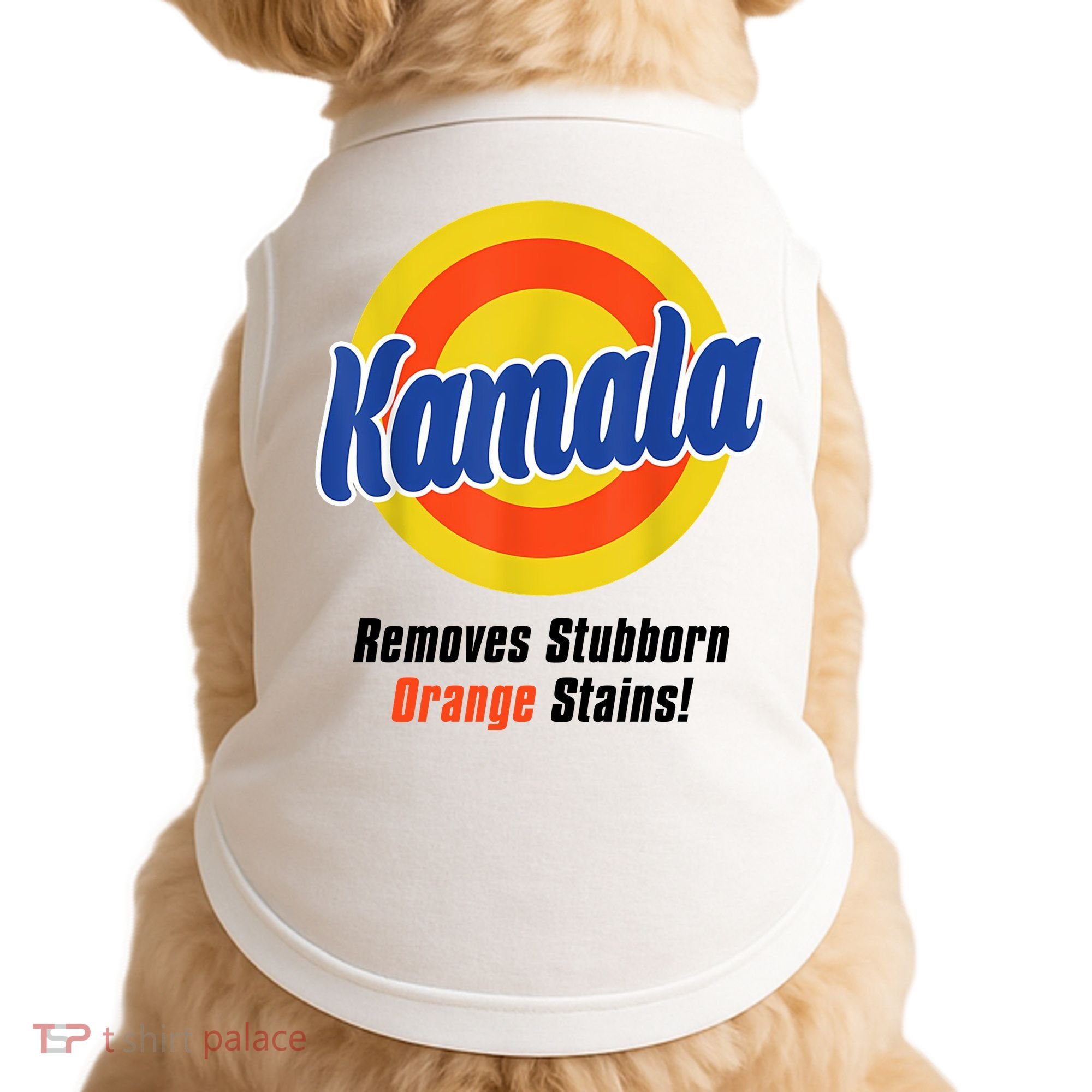 Kamala Harris 2024 Removes Stubborn Stains Funny Doggie Tank