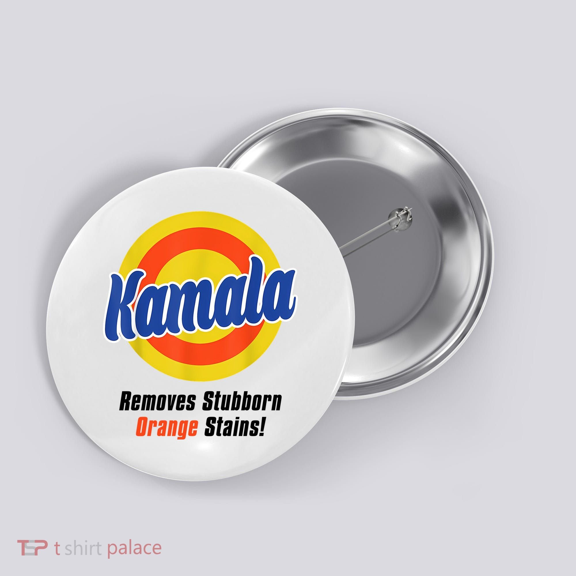 Kamala Harris 2024 Removes Stubborn Stains Funny Button