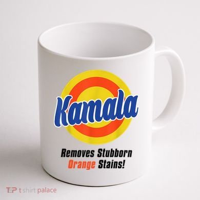 Kamala Harris 2024 Removes Stubborn Stains Funny Coffee Mug back