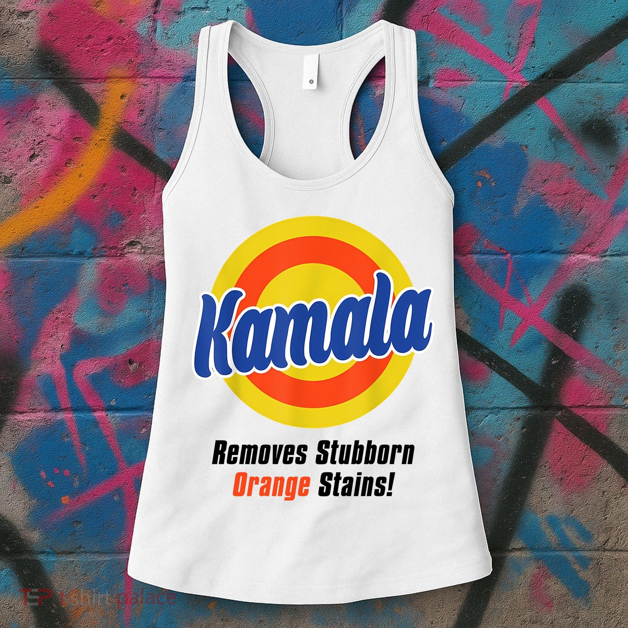 Kamala Harris 2024 Removes Stubborn Stains Funny Women's Tank Top