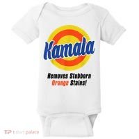 Kamala Harris 2024 Removes Stubborn Stains Funny Baby Bodysuit thumb 0