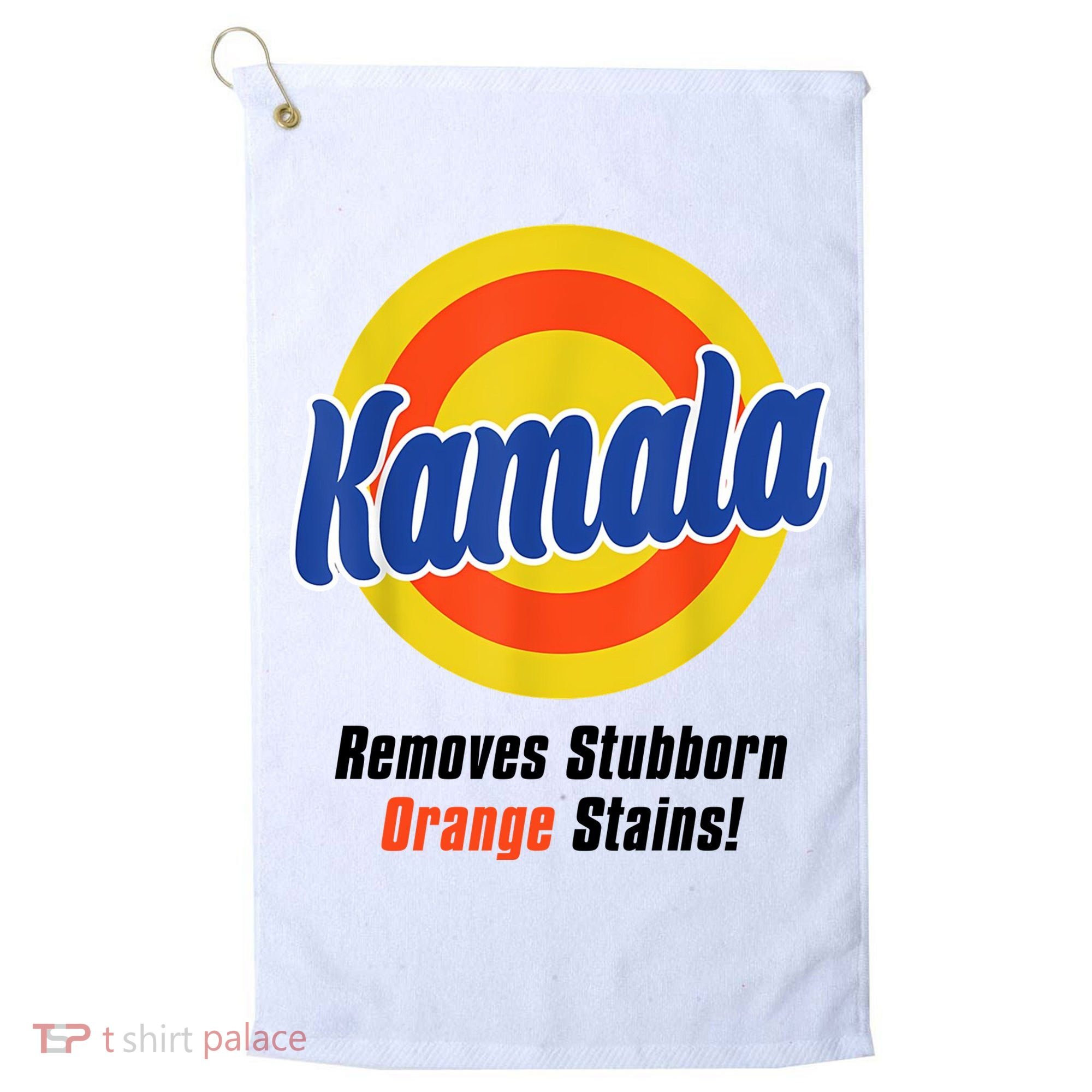 Kamala Harris 2024 Removes Stubborn Stains Funny Golf Towel