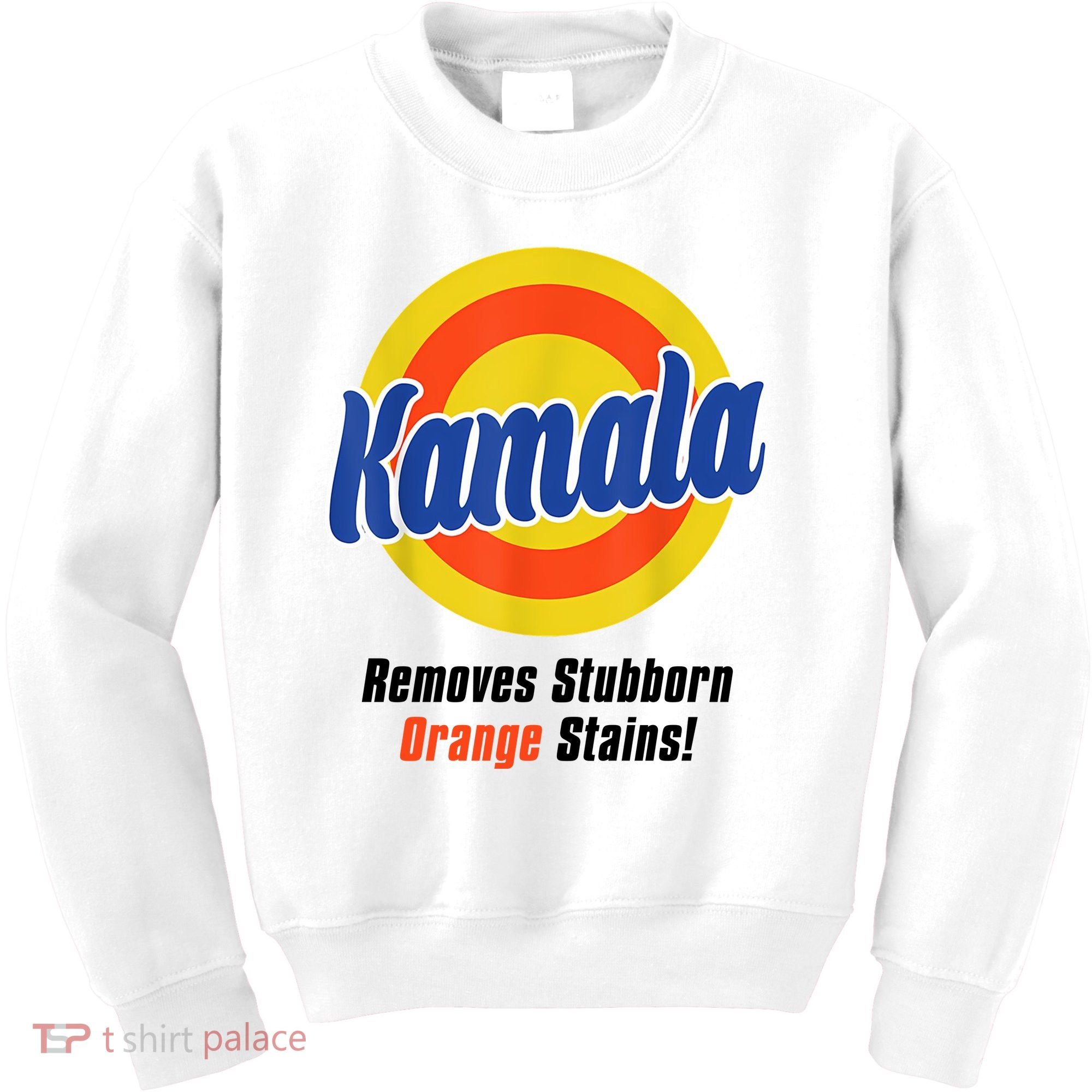 Kamala Harris 2024 Removes Stubborn Stains Funny Kids Sweatshirt