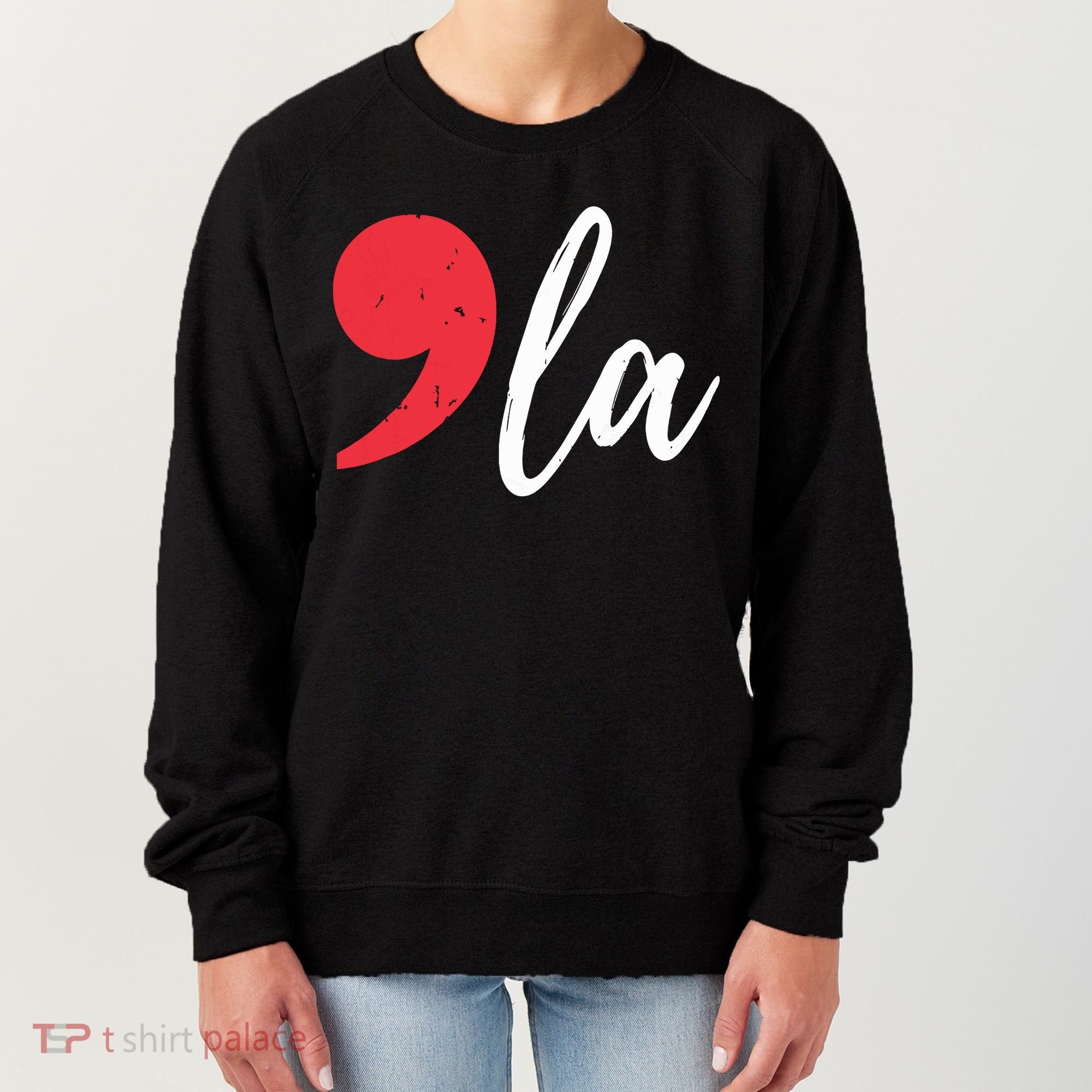 Kamala Harris 2024 President Comma La Funny Women's Sweatshirt