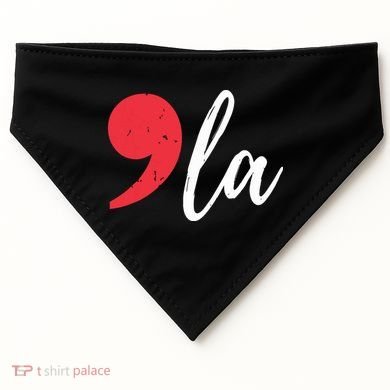 Kamala Harris 2024 President Comma La Funny USA-Made Doggie Bandana