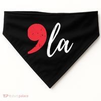 Kamala Harris 2024 President Comma La Funny USA-Made Doggie Bandana thumb 0