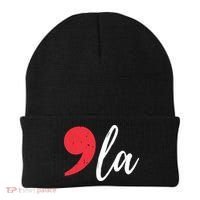 Kamala Harris 2024 President Comma La Funny Beanie thumb 0