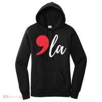 Kamala Harris 2024 President Comma La Funny Women's Hoodie thumb 0