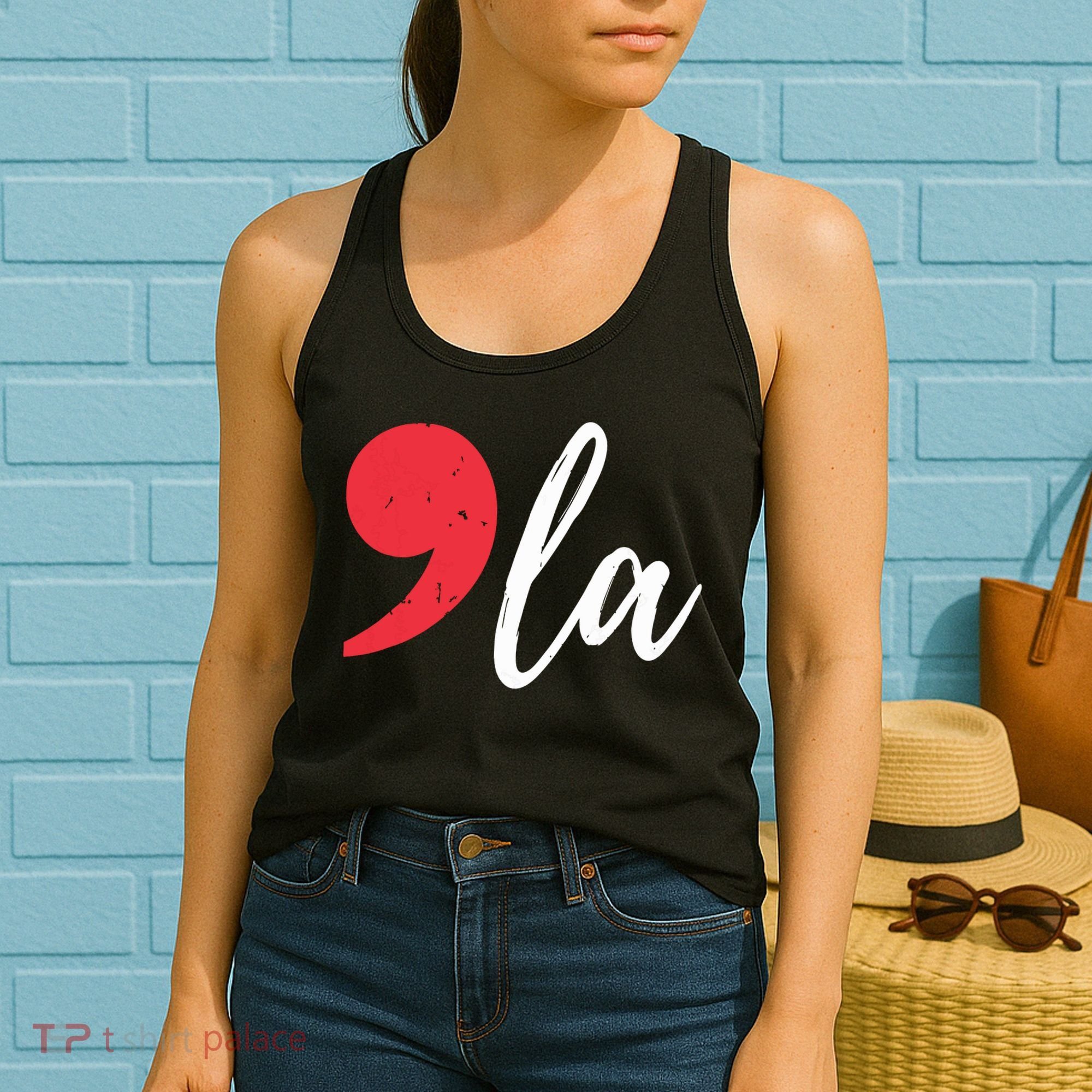 Kamala Harris 2024 President Comma La Funny Women's Tank Top