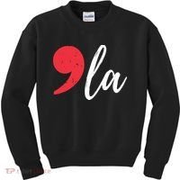 Kamala Harris 2024 President Comma La Funny Kids Sweatshirt thumb 0