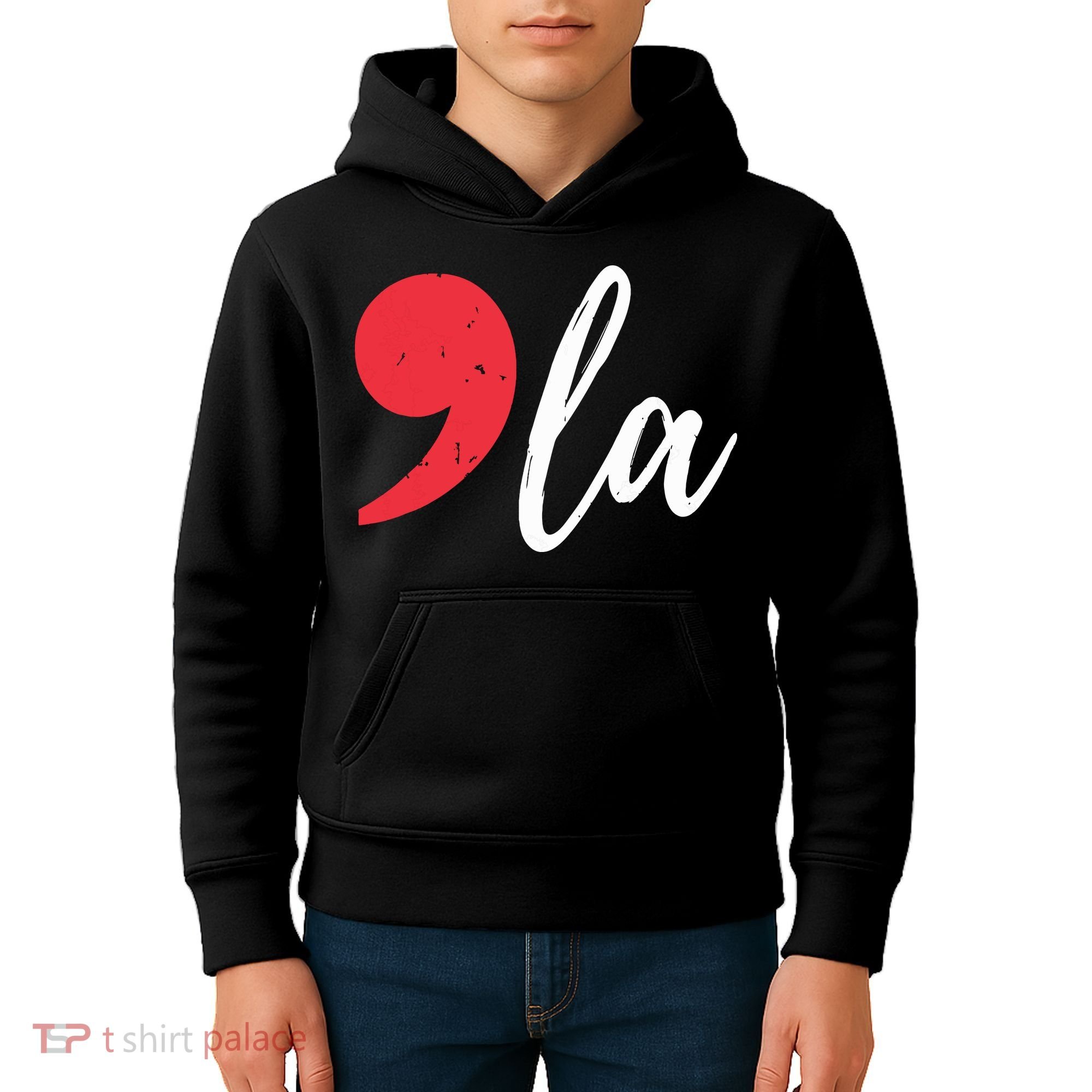 Kamala Harris 2024 President Comma La Funny Kids Hoodie