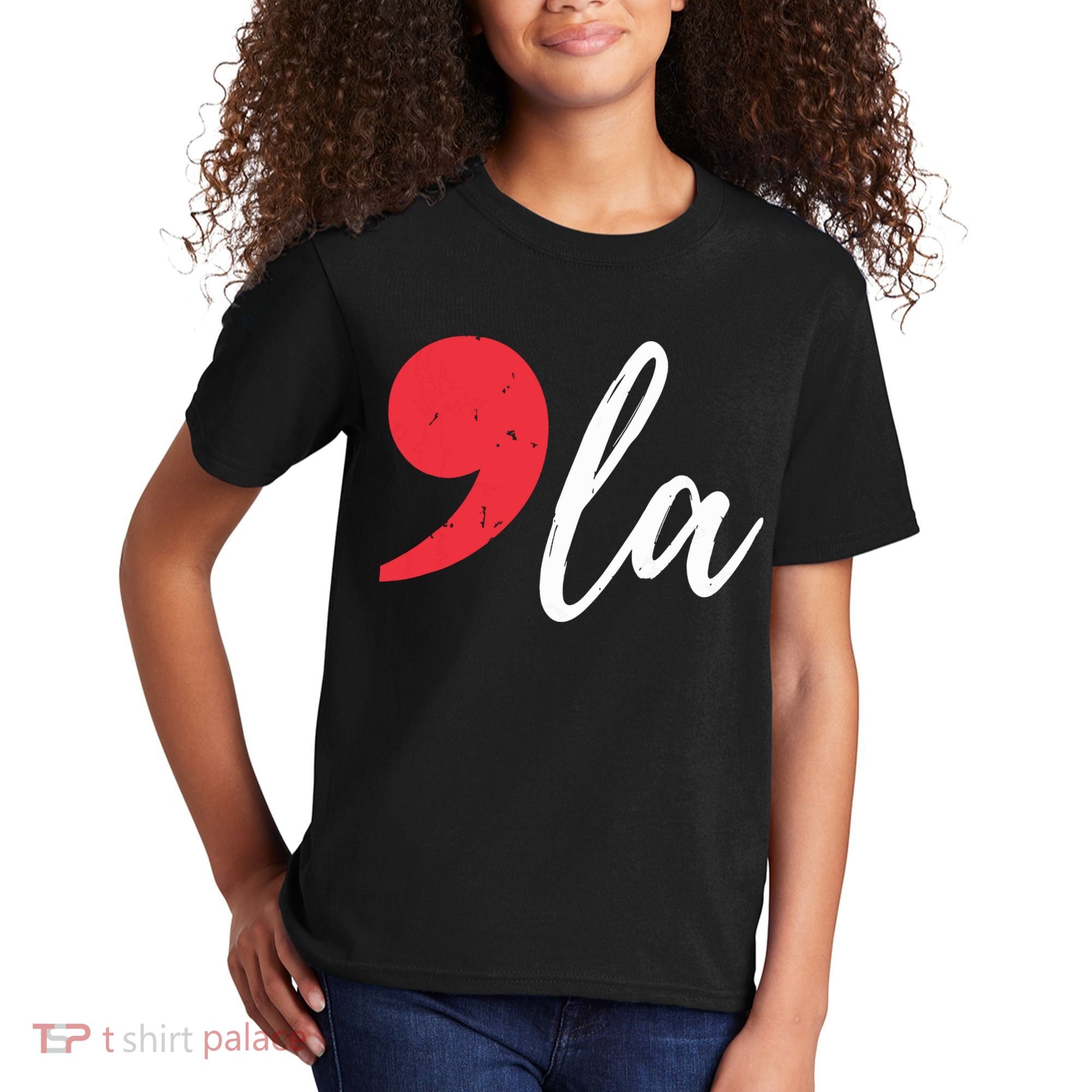 Kamala Harris 2024 President Comma La Funny Kids T-Shirt