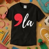 Kamala Harris 2024 President Comma La Funny Kids T-Shirt thumb 3