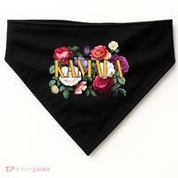 Kamala Harris 2024 Cute Beautiful Floral Flowers USA-Made Doggie Bandana thumb 0