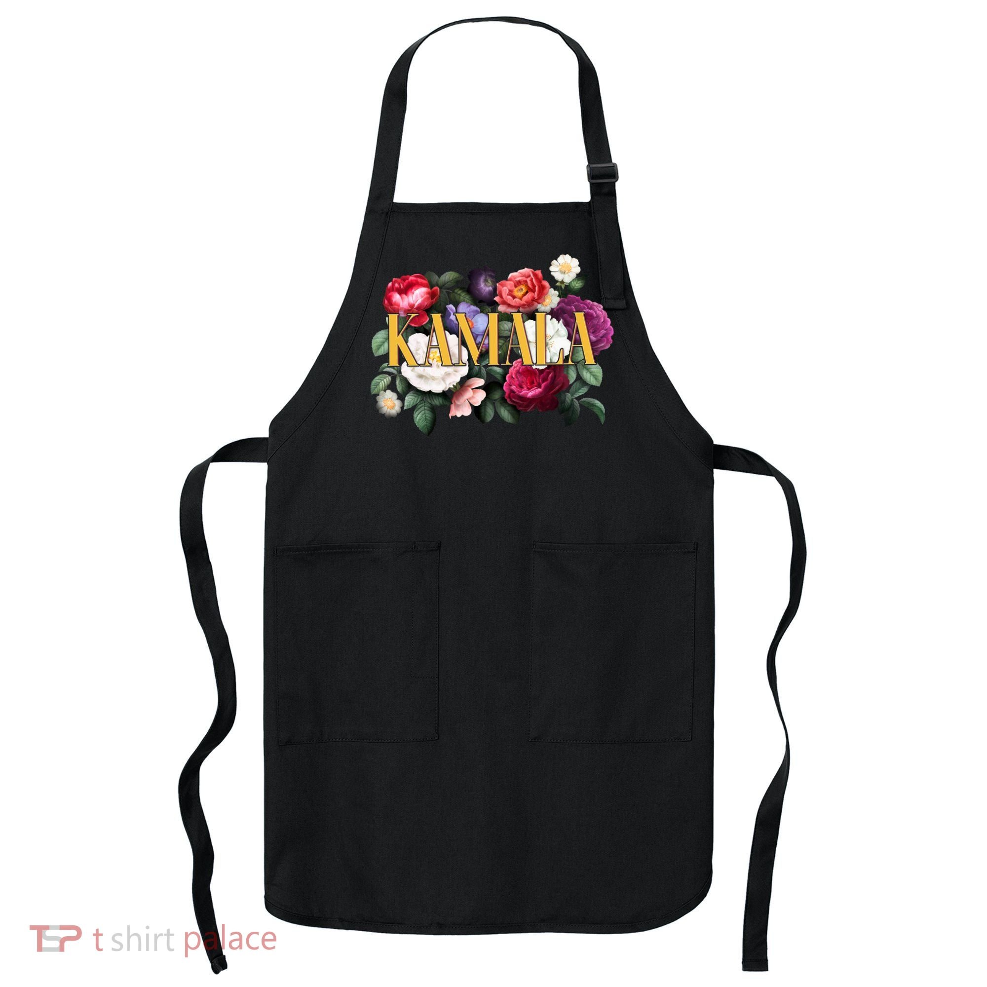 Kamala Harris 2024 Cute Beautiful Floral Flowers Apron