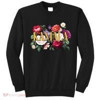 Kamala Harris 2024 Cute Beautiful Floral Flowers Sweatshirt thumb 0