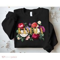 Kamala Harris 2024 Cute Beautiful Floral Flowers Sweatshirt thumb 2