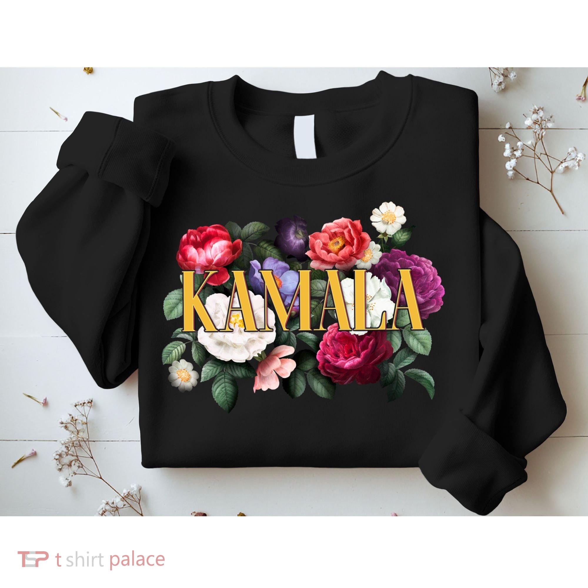 Kamala Harris 2024 Cute Beautiful Floral Flowers Sweatshirt
