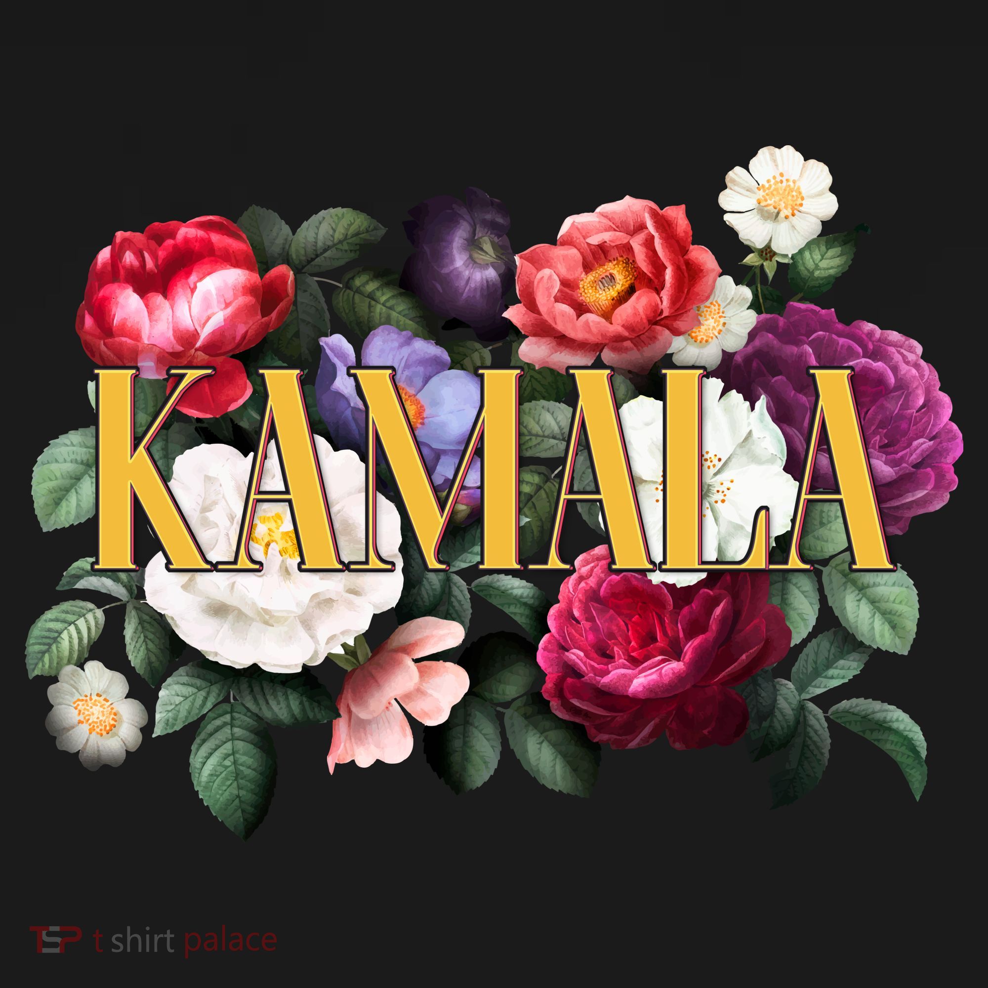 Kamala Harris 2024 Cute Beautiful Floral Flowers Women's Hoodie