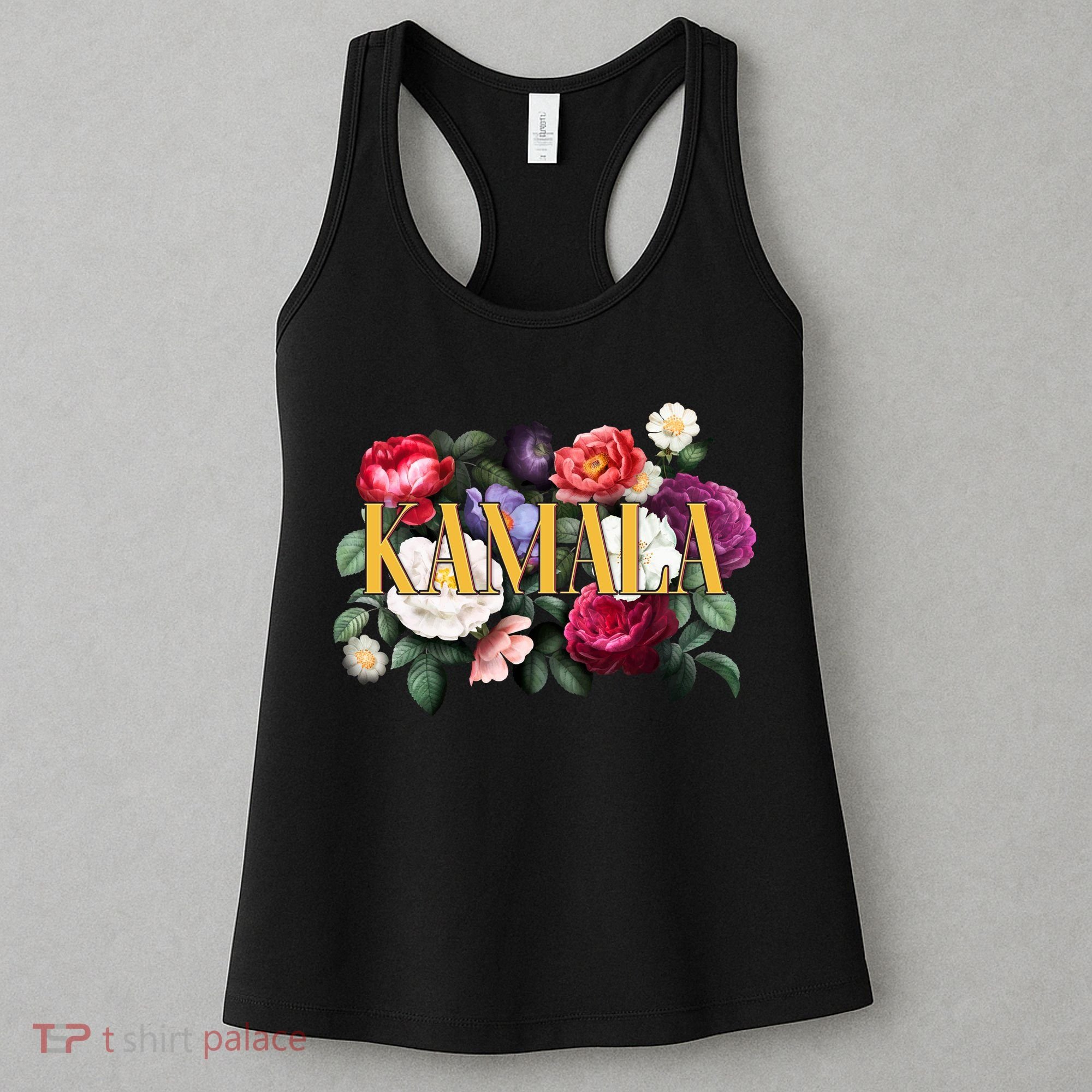 Kamala Harris 2024 Cute Beautiful Floral Flowers Women's Tank Top