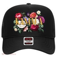 Kamala Harris 2024 Cute Beautiful Floral Flowers Hat thumb 0