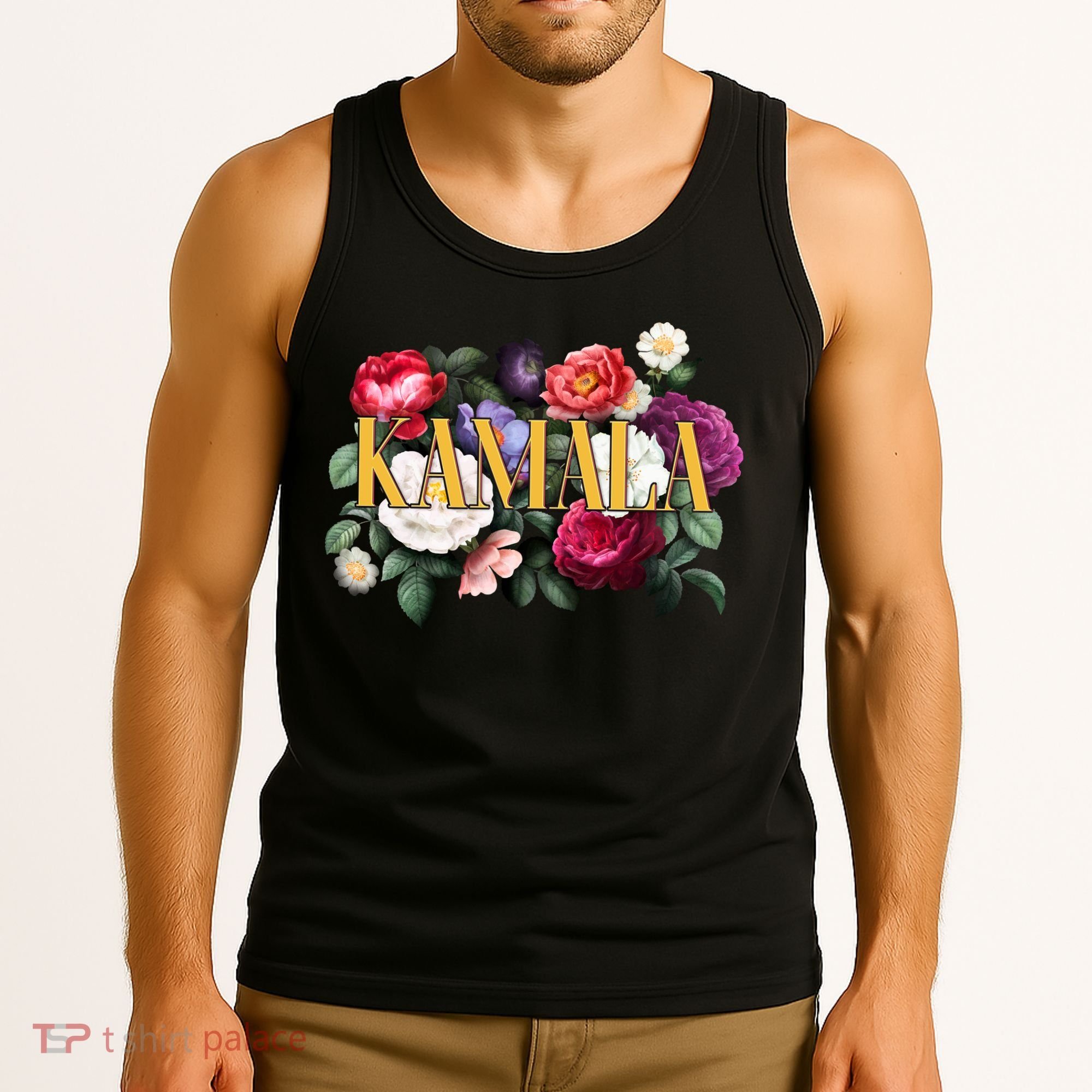 Kamala Harris 2024 Cute Beautiful Floral Flowers Tank Top