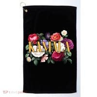 Kamala Harris 2024 Cute Beautiful Floral Flowers Golf Towel thumb 0