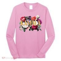 Kamala Harris 2024 Cute Beautiful Floral Flowers Long Sleeve Shirt thumb 0