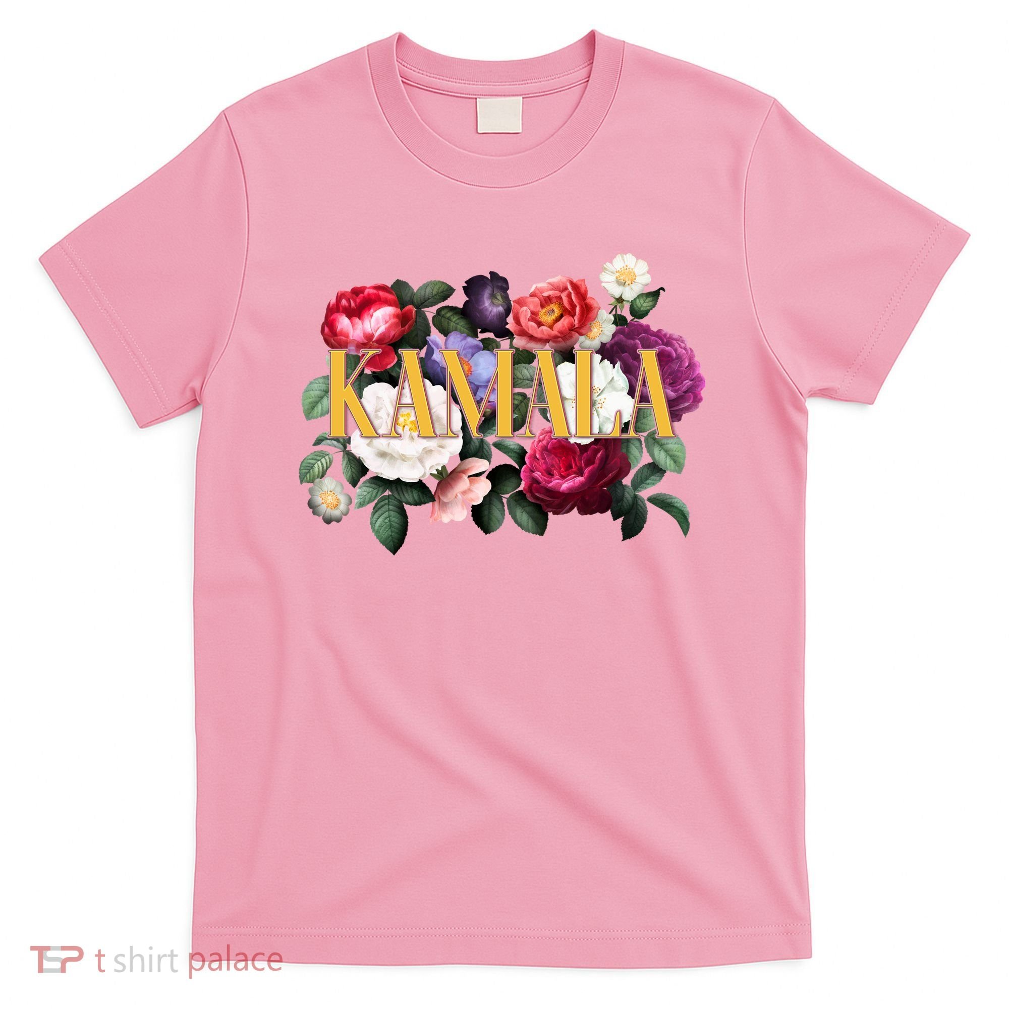 Kamala Harris 2024 Cute Beautiful Floral Flowers T-Shirt