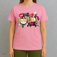 Kamala Harris 2024 Cute Beautiful Floral Flowers T-Shirt thumb 4