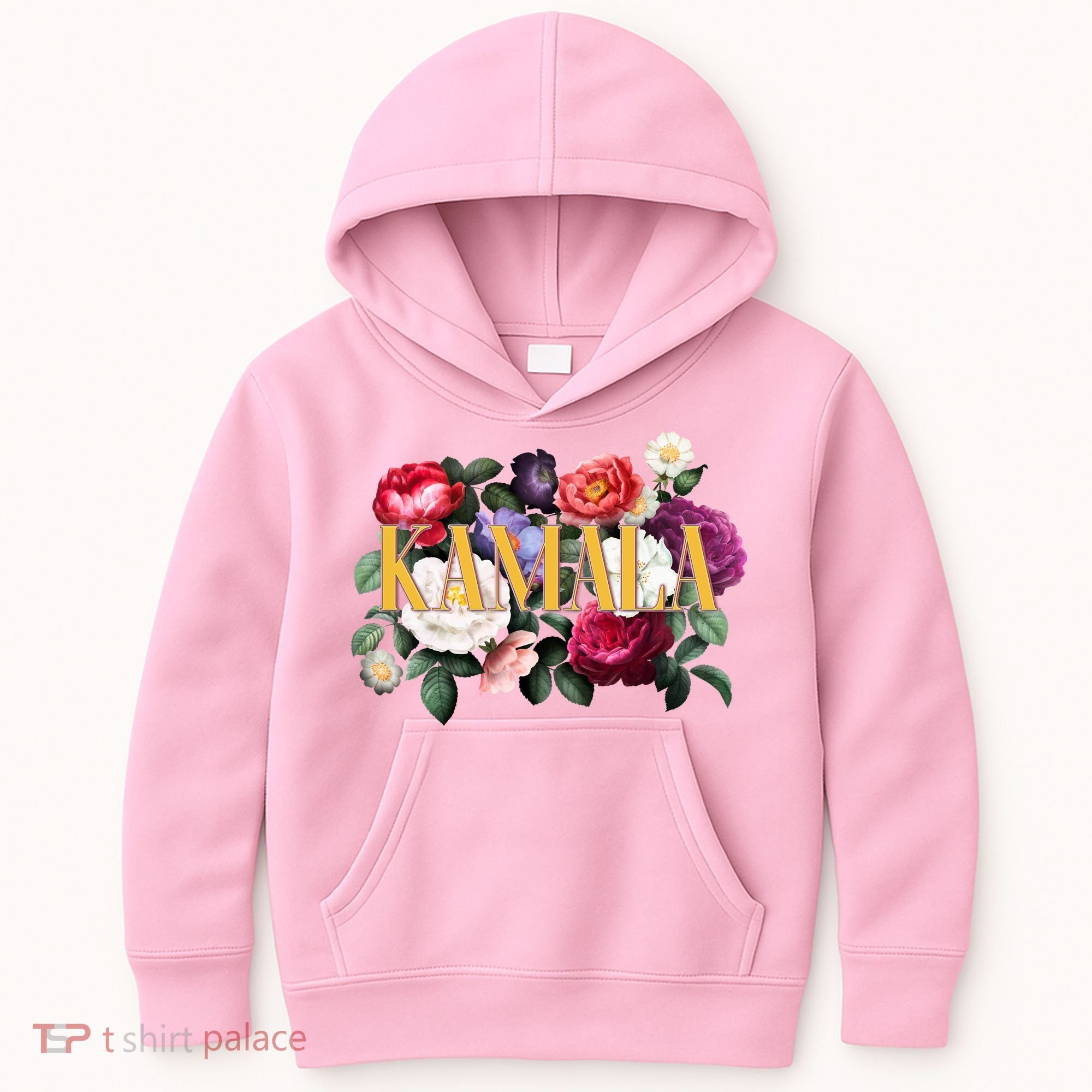 Kamala Harris 2024 Cute Beautiful Floral Flowers Kids Hoodie