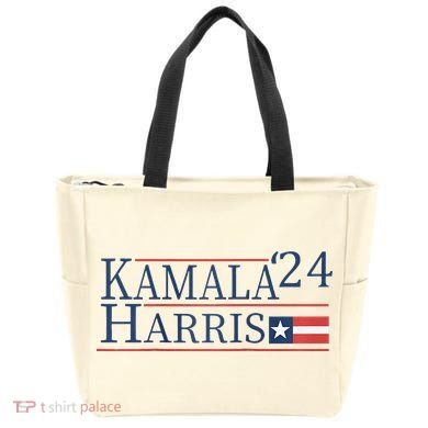 Kamala Harris 2024 Raglan Tote Bag