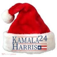 Kamala Harris 2024 Raglan Santa Hat thumb 0