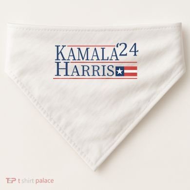 Kamala Harris 2024 Raglan USA-Made Doggie Bandana