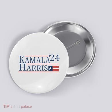 Kamala Harris 2024 Raglan Button