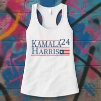 Kamala Harris 2024 Raglan Women's Tank Top thumb 3