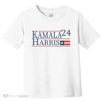 Kamala Harris 2024 Raglan Toddler T-Shirt thumb 0