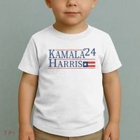 Kamala Harris 2024 Raglan Toddler T-Shirt thumb 2