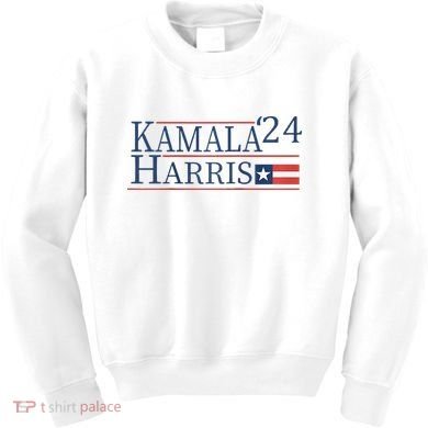 Kamala Harris 2024 Raglan Kids Sweatshirt