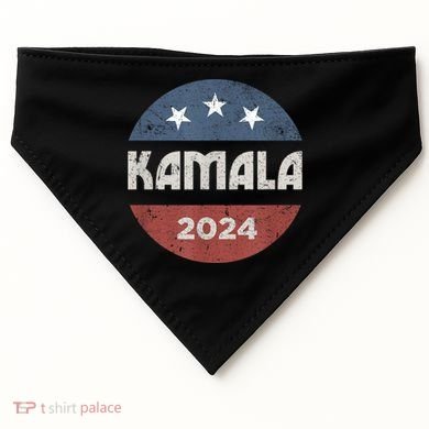 Kamala Harris 2024 For President Campaign USA-Made Doggie Bandana