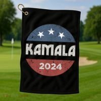 Kamala Harris 2024 For President Campaign Golf Towel thumb 1