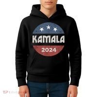 Kamala Harris 2024 For President Campaign Kids Hoodie thumb 4