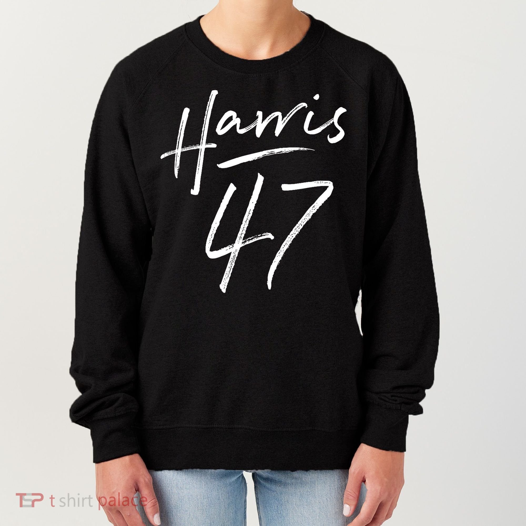 Kamala Harris 47 Feminine Script Women's Sweatshirt