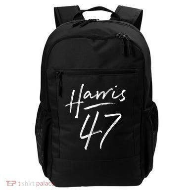 Kamala Harris 47 Feminine Script Backpack