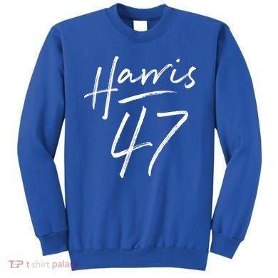 Kamala Harris 47 Feminine Script Sweatshirt