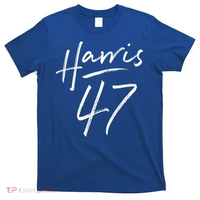 Kamala Harris 47 Feminine Script T-Shirt