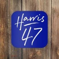 Kamala Harris 47 Feminine Script Coaster thumb 0