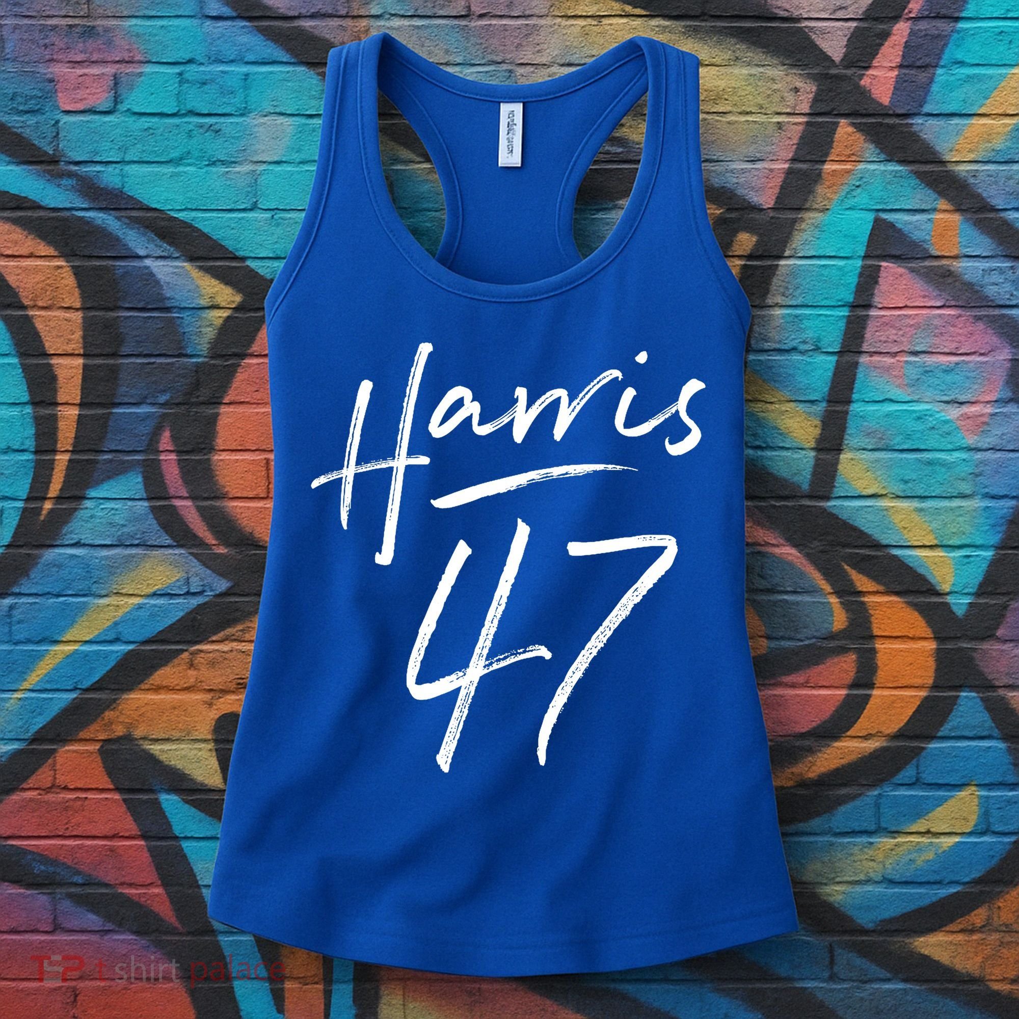Kamala Harris 47 Feminine Script Women's Tank Top