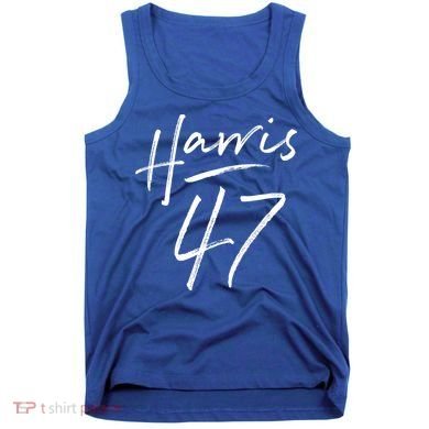 Kamala Harris 47 Feminine Script Tank Top